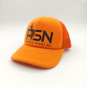 Gorra trucker de espuma estilo OTTO con logo impreso personalizado de alta calidad, OEM, MOQ bajo, 5 paneles, parte trasera de malla, cierre snapback para hombre, estilo streetwear. - Product Image 4