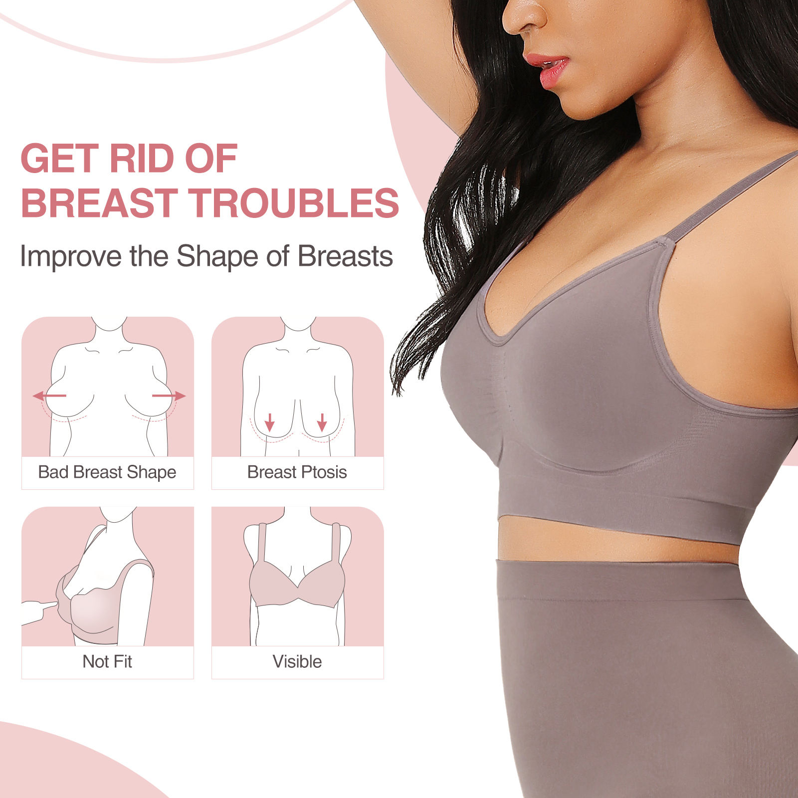 HOT SALE Dropshipping Service Seamless Body Shaper Bra Shapewear Enhancer Butt Lifter Shapewear Panties Shapewear for Women