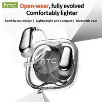 HTC NE38 AI traducteur Bluetooth V6.0 écouteurs OWS écouteurs fil de titane écouteurs sans fil HD appels ultra-léger Style crochet d'oreille