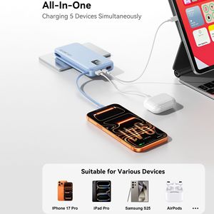 สถานีไฟฟ้าพกพา 12000mAh 22.5W พร้อมปลั๊ก AC ในตัว สายชาร์จเร็วแบบ Type C สำหรับสหรัฐอเมริกาและแคนาดา - Product Image 2