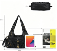 Sac hobo grande capacité pour femme, sac à bandoulière quotidien en cuir PU, fournisseur OEM avec logo personnalisé