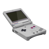 Coque de remplacement et boutons pour Game Boy Advance SP compatible IPS - Design EXtremeRate personnalisé