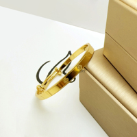 Trèfle fin à quatre feuilles plaqué or 24k Bracelet à breloques en laiton pour dames Fabrication de bijoux en vrac Bracelet réglable en laiton