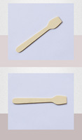 Vaisselle jetable écologique Logo personnalisé Couverts en bambou en bois Petites cuillères à dessert pour glace