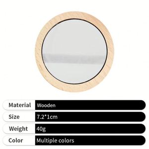 2026 <b>Mirror</b> Wooden Minimalist Cultural and Creative for Women Creative Gift Wholesale <b>Mirror</b> for Travel - Product Image 4