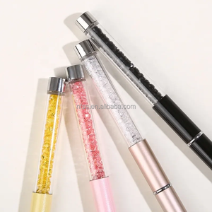 Bâton de cils avec logo personnalisé baguette de mascara à sourcils pinceaux de <span class=keywords><strong>maquillage</strong></span> haut cristal écrasé diamant pinceaux de <span class=keywords><strong>maquillage</strong></span> à sourcils avec couvercle - Product Image 6