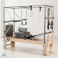 Máquina de Pilates Cadillac Reformer de Madera de Arce con Logotipo Personalizado para Gimnasios Profesionales, Equipo de Pilates, Reformer de Yoga