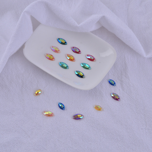 שרקים צורה בעבודת יד 15 מ "מ חרוזים זכוכית 6 מ" מ עבור כפתורי קריסטל שטוחים עבור שקיות מסמרים נעליים - Product Image 4