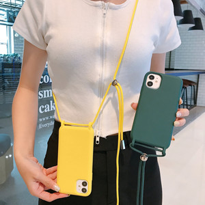 <span class=keywords><strong>Cuerda</strong></span> Cordón Collar Crossbody <span class=keywords><strong>Funda</strong></span> de teléfono de silicona para <span class=keywords><strong>Iphone</strong></span> 11 12 <span class=keywords><strong>13</strong></span> 14 15 Pro Max Xs Xr Fundas - Product Image 5