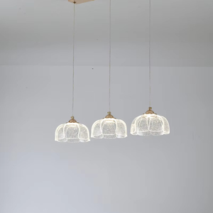 Lustre de salle à manger d'intérieur en acrylique LED moderne et élégant Décoration de la maison populaire avec des lampes suspendues de modernité - Product Image 1