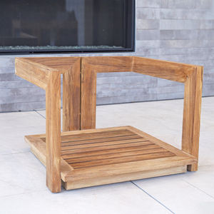 Set da <span class=keywords><strong>giardino</strong></span> patio esterno in <span class=keywords><strong>legno</strong></span> grezzo soggiorno divano set feste in hotel mobili da esterno mobili in teak - Product Image 6