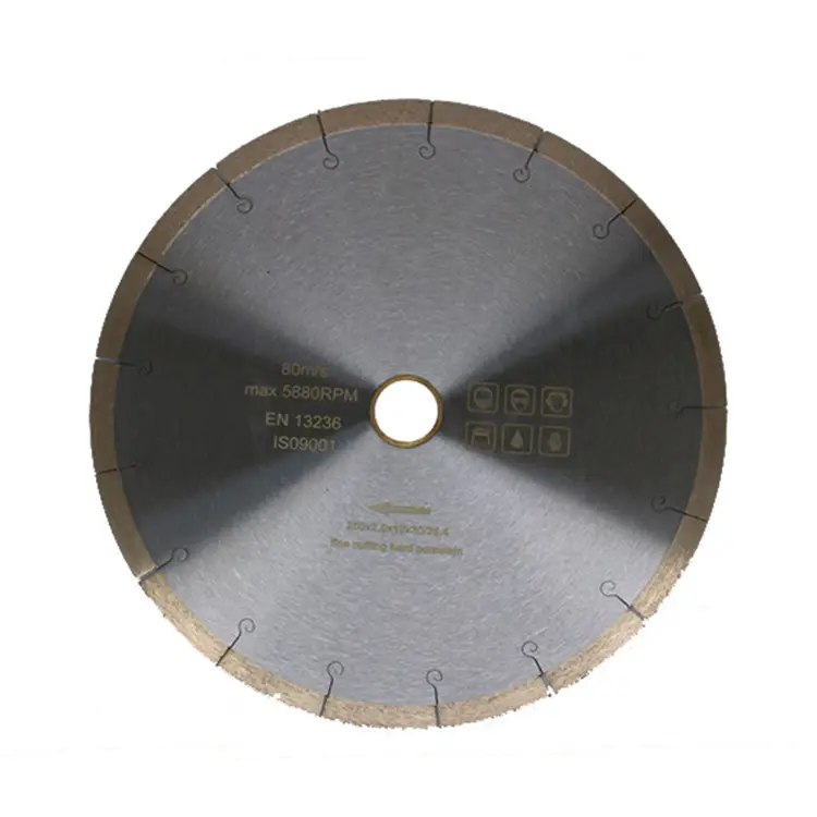 Professional diamond circular saw blade for marmo glass/nano glass ,micro crystallizaed segmented stone saw blade
