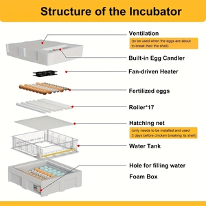 Incubatrici intelligenti macchina per cova uova completamente automatiche per polli - Product Image 4