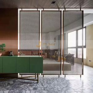 Puertas de Malla Metálica Decorativas Translúcidas Impermeables de Acero Inoxidable LL399, Biombo Arquitectónico - Product Image 3
