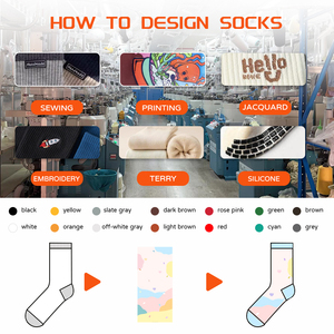 <span class=keywords><strong>Chaussettes</strong></span> mi-mollet abstraites pour femme, style rétro français, tendance Instagram, automne-hiver, motif peinture à l'huile - Product Image 6