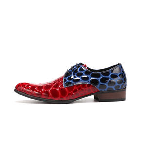 รองเท้าหนังแท้แบบสวมปิดนิ้วเท้า แต่งลายอิฐ สไตล์วินเทจเรโทรลำลองสำหรับผู้ชาย ขายส่ง - Product Image 2