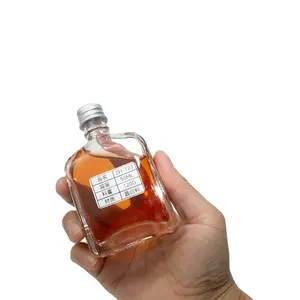 Garrafa de vidro super pequena personalizada para destilaria 50ml, mini pedra