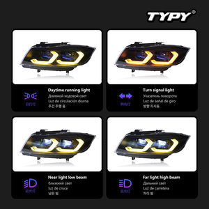 Luces LED de circulación diurna con intermitentes luminosos para el conjunto de faros delanteros del BMW Serie 3 2005-2012 (E90) - Product Image 5