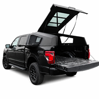 Auvent en aluminium Isuzu D-Max avec portes d'accès latérales, capot de benne anti-poussière pour le travail et les voyages