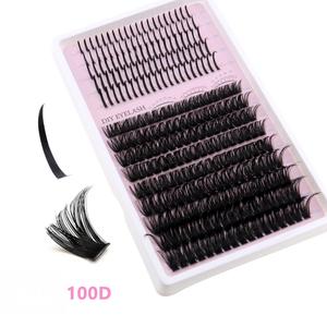 Pestañas Postizas Individuales DIY con Efecto Spiky Spikes Fairy Cluster, Curva D, Longitudes Mixtas, Volumen, Clusters de Pestañas al por Mayor - Product Image 4