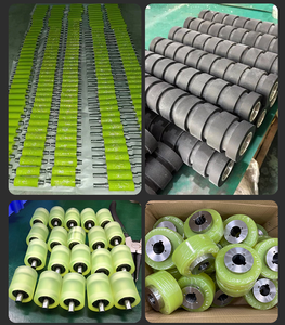 Polyurethane chính cách thông qua ổ đĩa bánh xe keo con lăn tráng Con lăn Polyurethane Con lăn Polyurethane bánh xe lái xe - Product Image 3