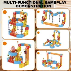 Tren Eléctrico de Juguete KSF con Batería, Pista de Carreras, Señales de Tráfico y Rompecabezas Magnético para Niños - Product Image 6