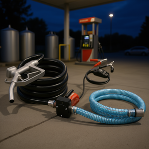 Db Wholesale Diesel Fuel Transfer Pump 12V 5.3 Gpm 1/<b>10</b> Hp Metal Auto Nozzle Self Priming For <b>Oil</b> Stations - Product Image 2