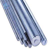 China Free Sample Cheap Hardware Fasteners Threaded Rod M8 M10 M12 Ball Screw 3m DIN 975 Grade 4.8 Galvanized Carbon Steel
