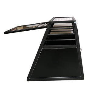 <span class=keywords><strong>Cage</strong></span> pour chien <span class=keywords><strong>Cage</strong></span> de transport pour animaux de compagnie en aluminium à double porte <span class=keywords><strong>Style</strong></span> simple en métal sûr pour les voyages temporaires Confort de votre chien bien-aimé - Product Image 4