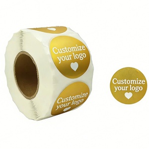 Pegatinas Navideñas/Festivas Personalizadas, Etiquetas de Papel Kraft, Pegatinas para Envolver Regalos, Rollo de Pegatinas - Product Image 5
