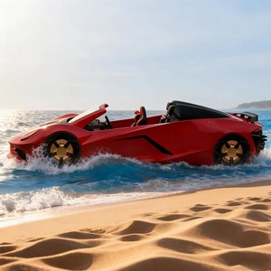 Bateau électrique polyvalent 4 places avec silhouette de supercar pour les loisirs côtiers, la photographie et l'exploration aquatique décontractée - Product Image 3
