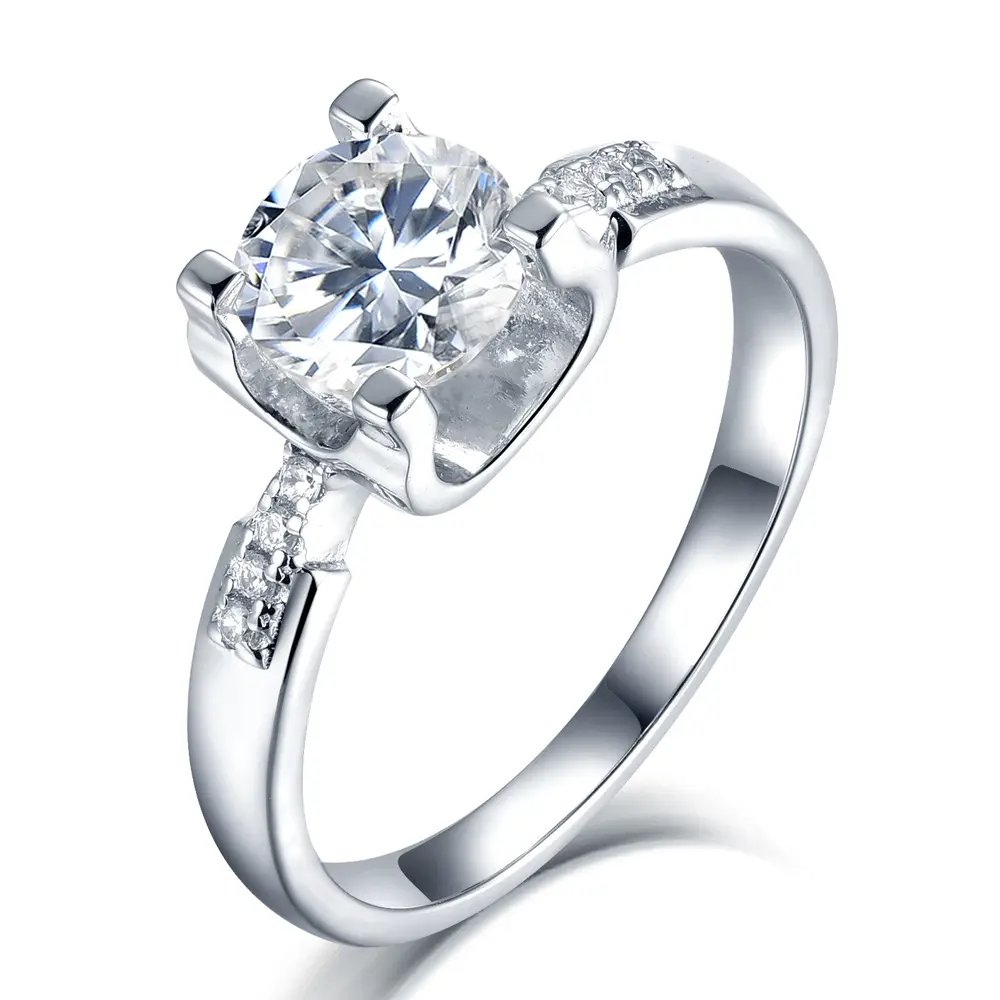 Minye 2023 yeni nişan yüzüğü toptan Moissanite yüzük S925 gümüş Lady Moissanite yüzük düğün için