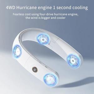 Ventilador de cuello portátil, ventilador eléctrico plegable recargable, ventilador silencioso sin aspas USB para deportes al aire libre - Product Image 2