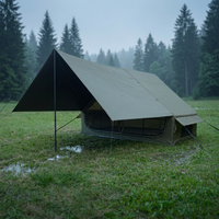 Tente de camping gonflable portable Oxford imperméable pour l'extérieur, résistante aux intempéries, quatre saisons, anti-UV, pour le voyage