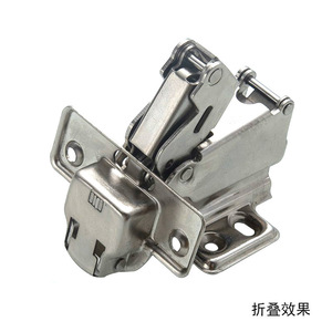 บานพับเฟอร์นิเจอร์ DTC 165-180 องศา แบบฝังเต็ม บานพับเหล็กปิดแบบนุ่มนวลสำหรับตู้  ชุบนิกเกิล ดีไซน์ทันสมัย - Product Image 4