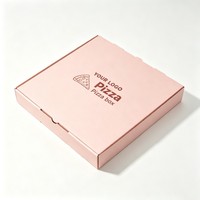 Boîte à pizza robuste à emporter, vente en gros, impression personnalisée, taille 12 16 pouces, emballage en carton ondulé, emballage pour livraison de nourriture