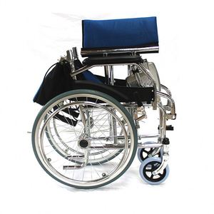 Fauteuil roulant manuel pliable personnalisable, ultra-léger, avec cadre en acier carbone, à propulsion manuelle, pour les personnes âgées et les personnes handicapées - Product Image 5