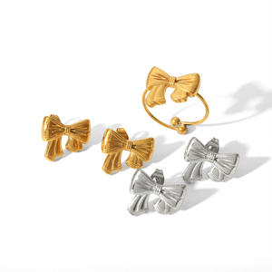 Anneaux de doigt ajustables pour filles, design tendance, avec nœud papillon, papillon et soleil, citations - Product Image 4