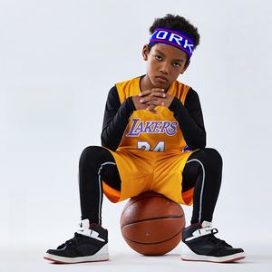Maillots de basket-ball américains pour enfants, vêtements de sport de basket-ball personnalisés pour jeunes, à séchage rapide, maillots de basket-ball NBAing pour enfants, maillots à chaud pressés - Product Image 2