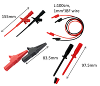 Kit de cordons de test de fiche banane 4mm avec sonde de test à pince crocodile