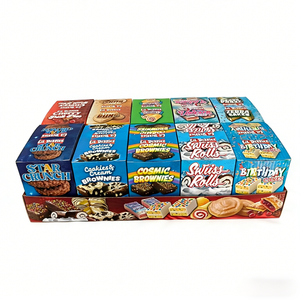 Custom Printed Unique Special Cut Out Irregular Shaped Edible Cali Packs 8th Plug Smell Proof 3.5 Die Cut Mylar <strong>Bags</strong> with <strong>Box</strong> - Product Image 1