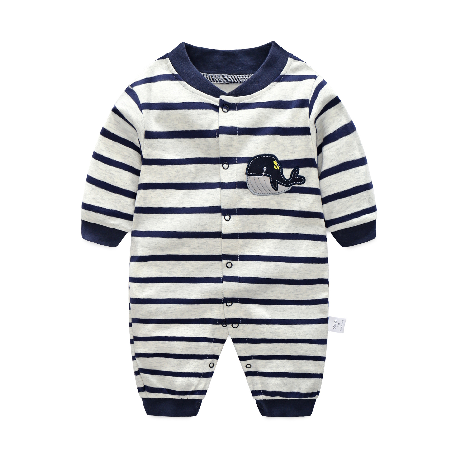 Deep blue whale long sleeve