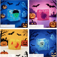 Joli cube à thème Halloween, jouet à presser à récupération lente, décompression de bureau, relaxation, jouets anti-stress promotionnels