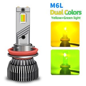 Faro LED de Doble <span class=keywords><strong>Color</strong></span> de 120W, CSP3570 Amarillo Limón Verde, 12V 24V, Alta Potencia, Lámpara Antiniebla para Auto, H8 H9 HB4 9006 Canbus - Product Image 5