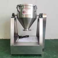 Mélangeur rotatif à tambour en acier inoxydable Mélangeur de laboratoire alimentaire Mélangeur de poudre entièrement automatique