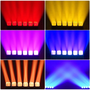 Nuovo 6x60W RGBW 4 in1 con luce ausiliaria infinita testa mobile Zoom lavaggio fascio altalena Led Dj Disco illuminazione per Dj Disco - Product Image 6