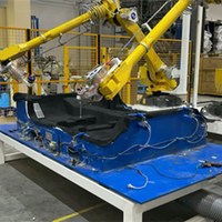 Máquina de chorro de agua robótica Industrial, corte de agua, piezas interiores automotrices, robot, cortadores de chorro de agua cnc