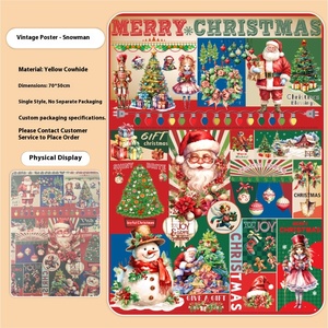 YZ New <strong>Christmas</strong> Wrapping Paper for Bags, Fit Box Packaging Gift, <strong>Book</strong> Box to Make Vintage Decorated <strong>Christmas</strong> Gifts - Product Image 2