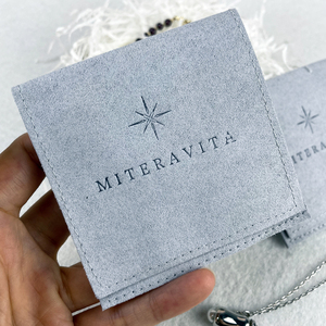 Custom logo Jewelry Bags Display Packaging Pouch Velvet <b>Envelope</b> Jewellery Pouch <b>Gift</b> Bags Microfiber Jewelry Pouch for Rings - Product Image 3