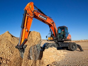 Doosan DEVELON DX210W |   126,5 kW & 20,24 tonnes & godet de 0,86 m³ |   Excavatrice sur pneus neuve de haute qualité, excavatrice hydraulique - Product Image 3